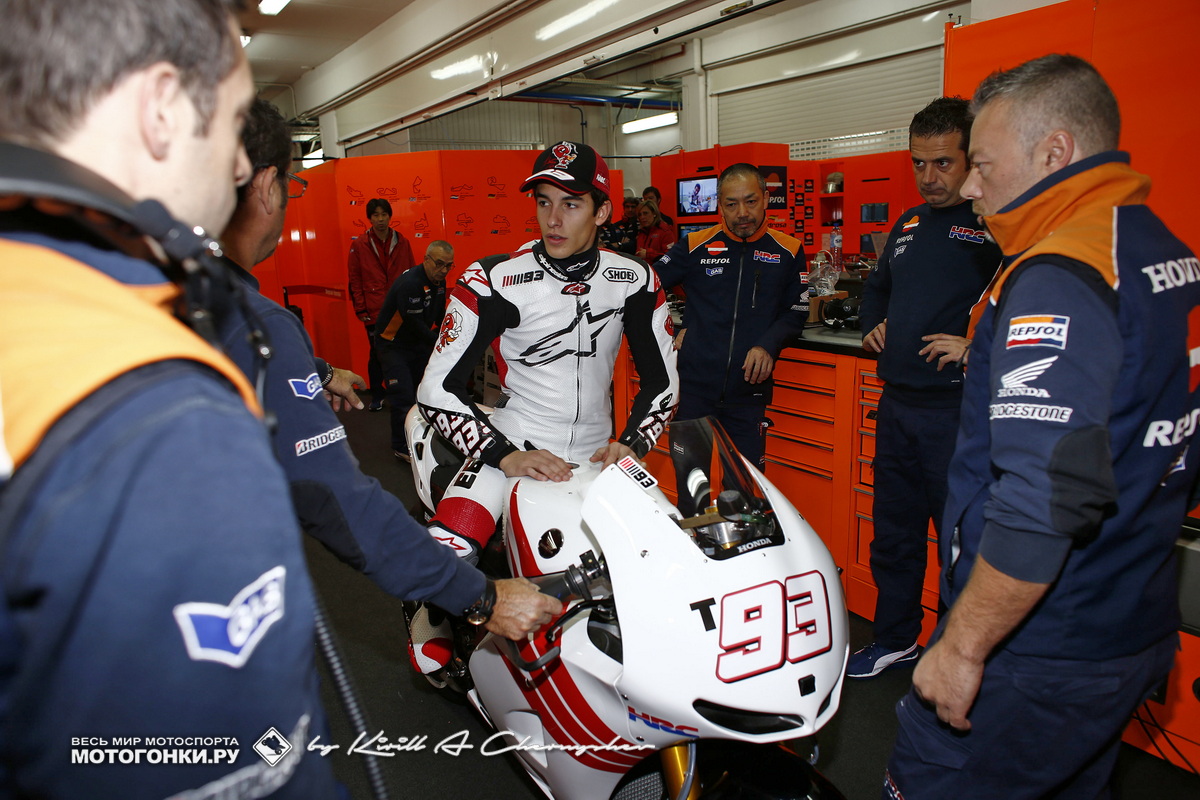 Марк Маркес, дебют в MotoGP - тесты IRTA в Валенсии