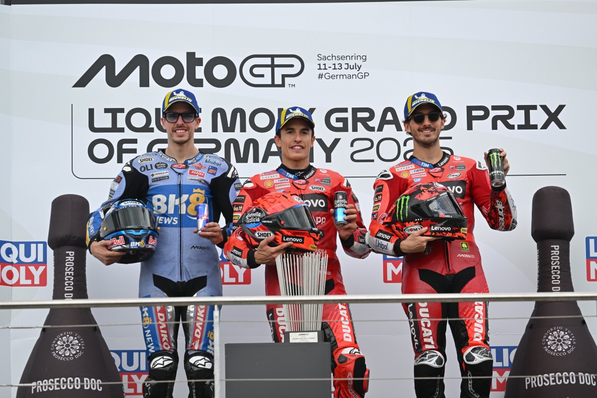 Подиум Гран-При Германии MotoGP 2025
