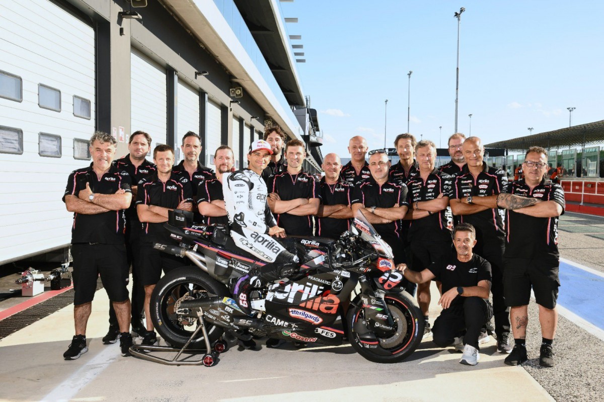 Хорхе Мартин вернулся в расположение Aprilia Racing на эксклюзивных тестах в Мизано на прошлой неделе