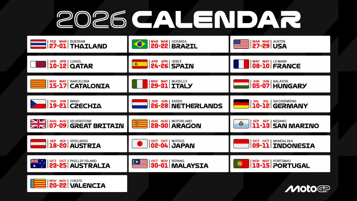 Календарь MotoGP 2026 года (версия 1 от 25.07.2026)