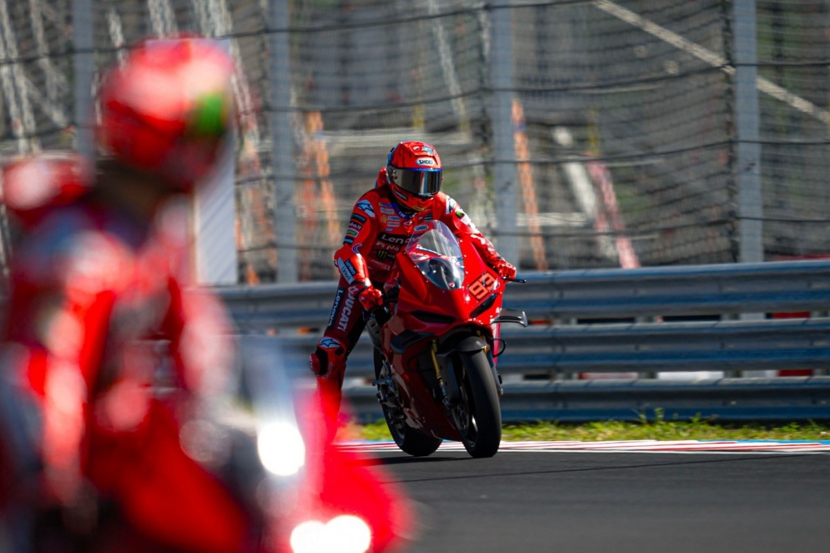 Неофициальные тесты пилотов MotoGP из группировки Ducati на Balaton Park