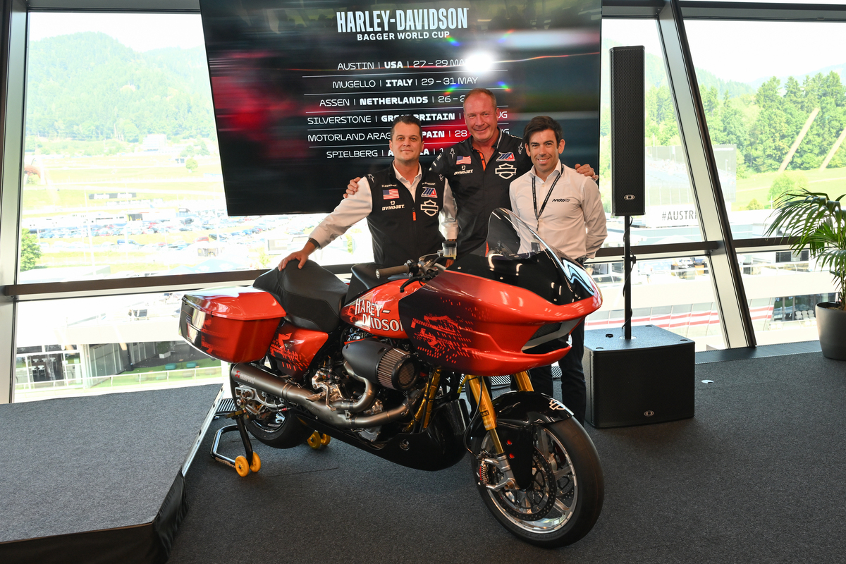 Презентация Harley-Davidson Bagger World Cup на Гран-При Австрии MotoGP