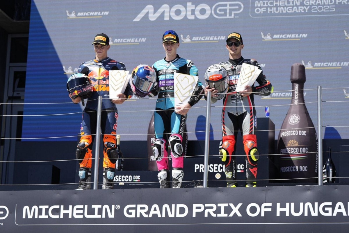 Подиум Гран-При Венгрии в классе Moto3