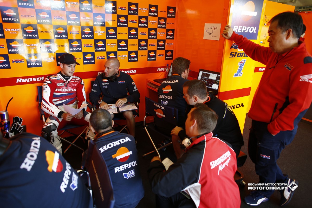 Джонатан Рэй на тестах MotoGP с Repsol Honda