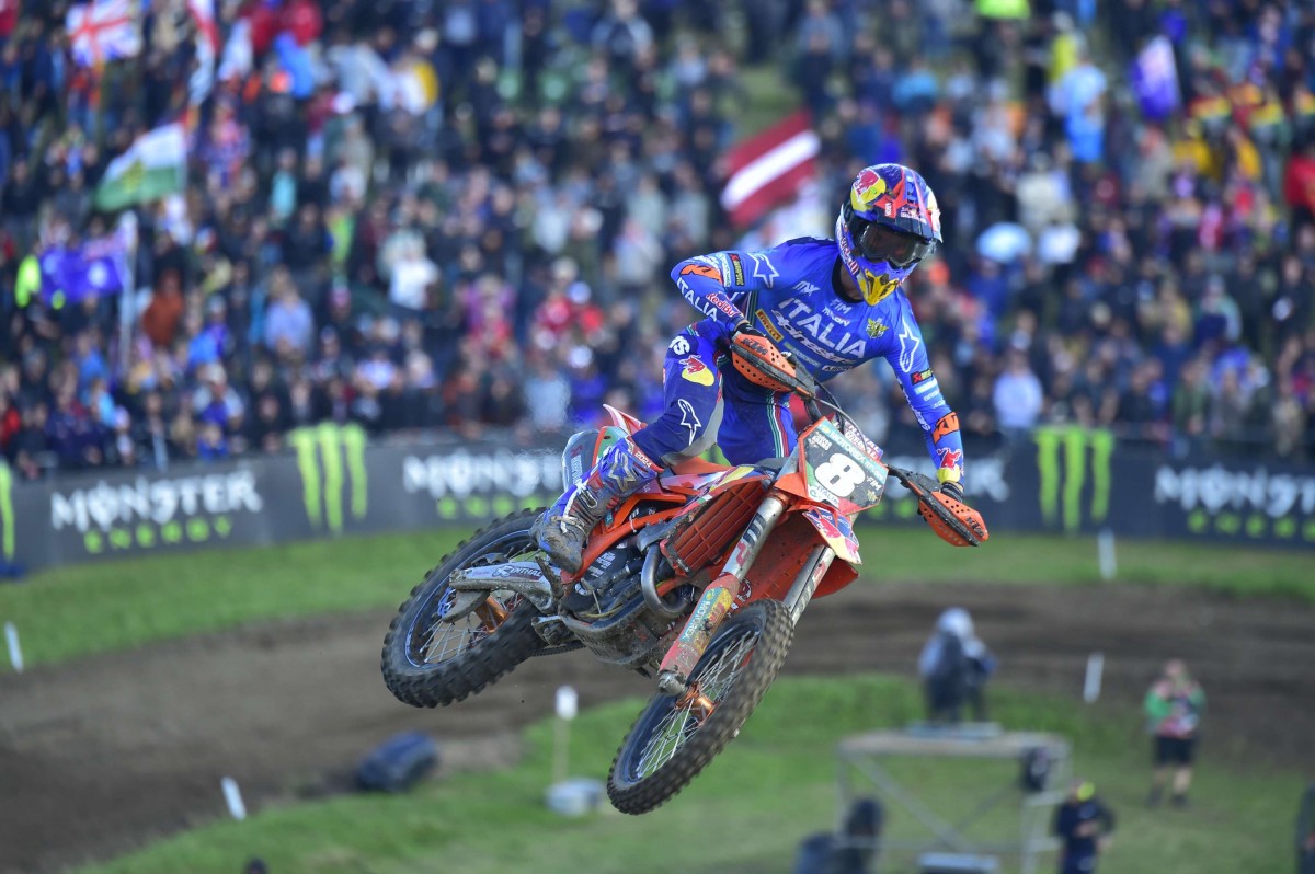 Андреа Адамо на Мотокроссе Наций 2023 года в составе Team Italia