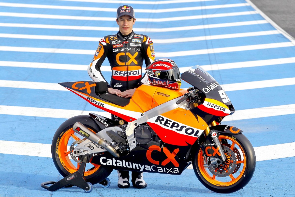 Марк Маркес стал чемпионом мира Moto2 в 2012 году на прототипе Suter MMX2