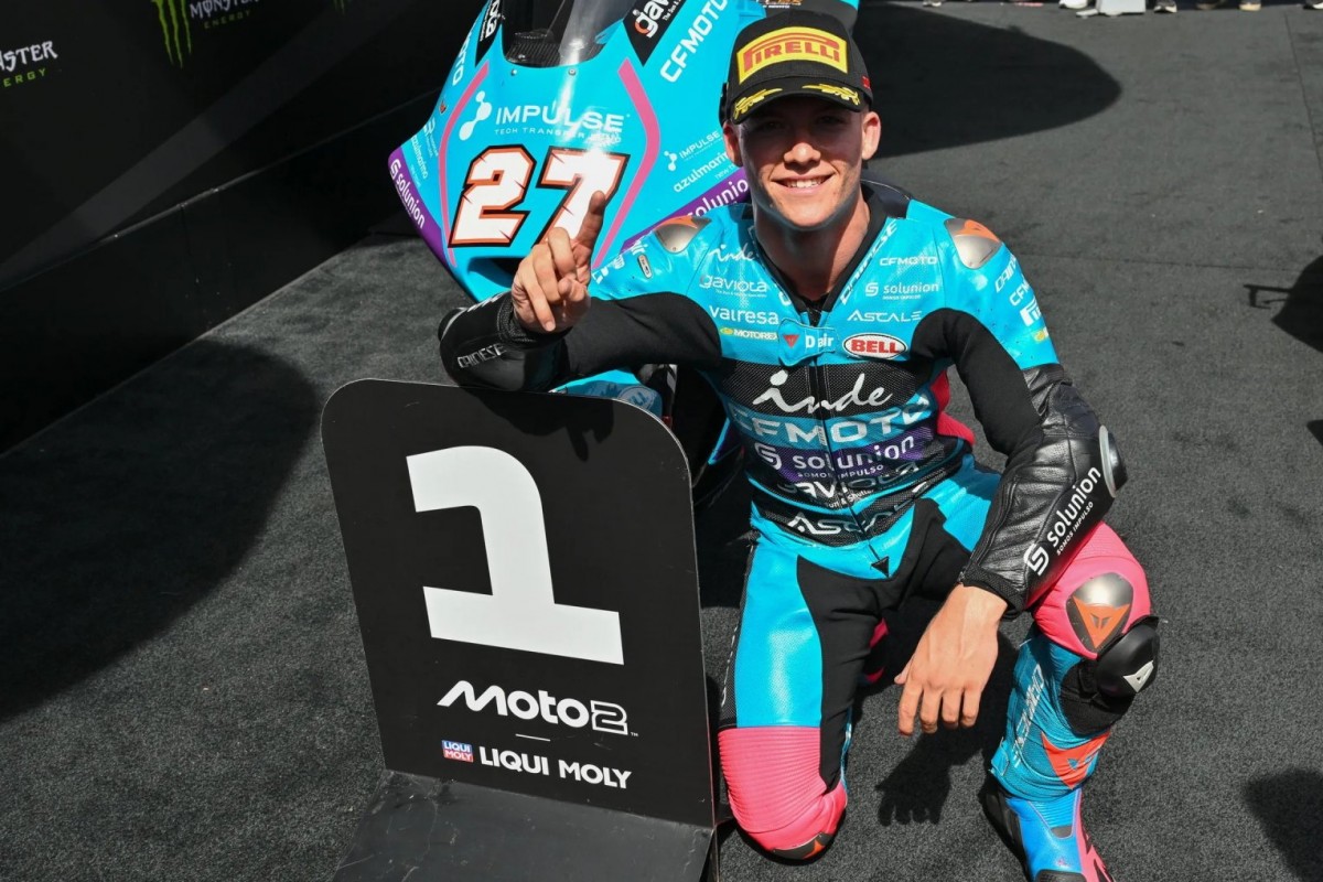 Дани Ольгадо впервые стартует с поул-позиции в Moto2