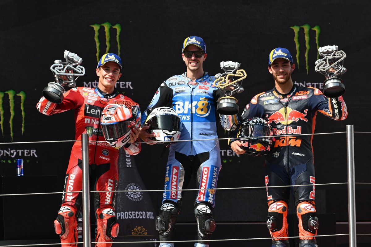 Призовая тройка Гран-При Каталонии MotoGP 2025