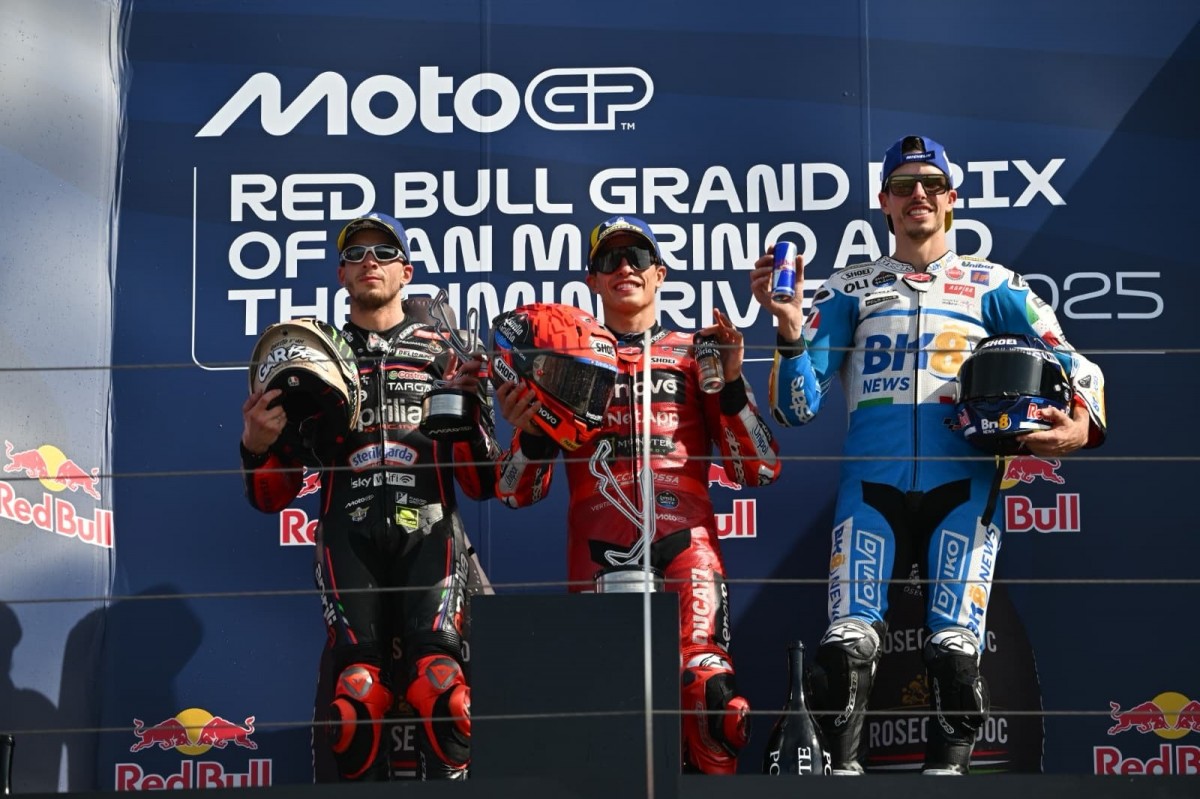 Подиум Гран-При Сан-Марино MotoGP 2025