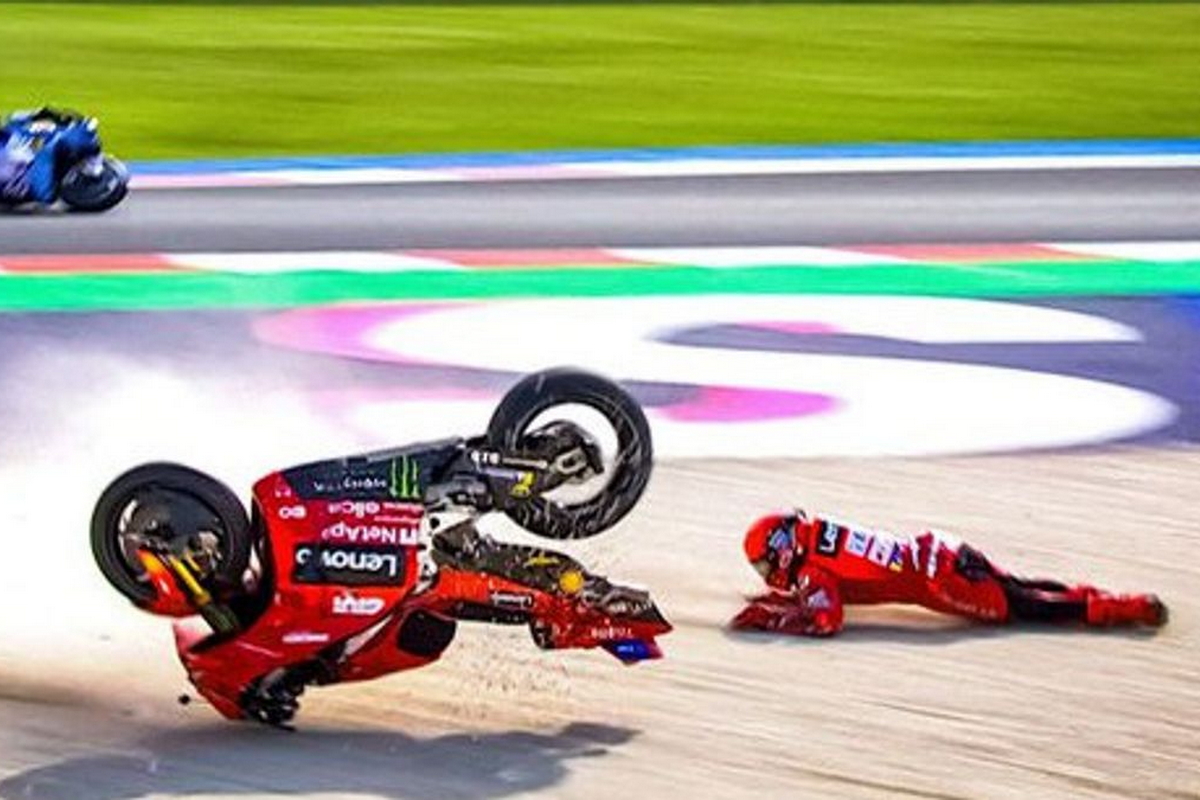 Субботний вылет Марка Маркеса в Tissot Sprint Race SanMarinoGP