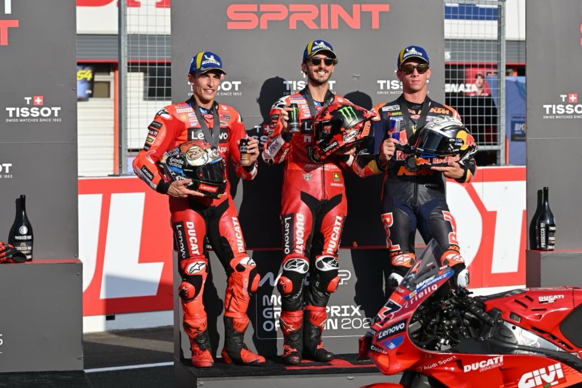 Подиум Tissot Sprint Race JapaneseGP MotoGP 2025