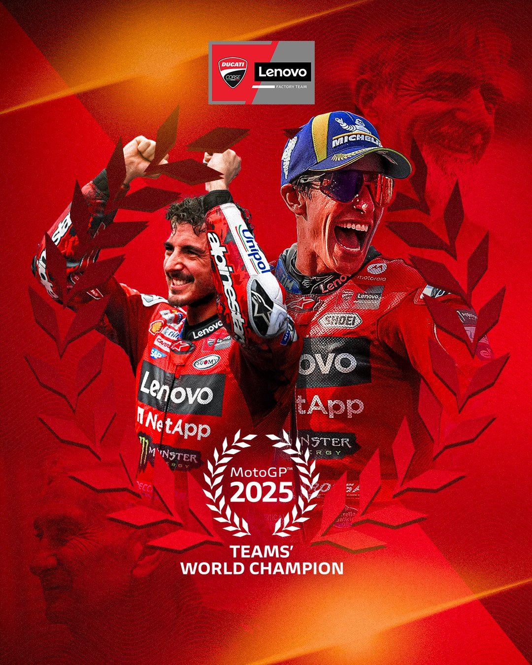 Ducati Lenovo Team - официально - чемпион MotoGP 2025 в командном зачете