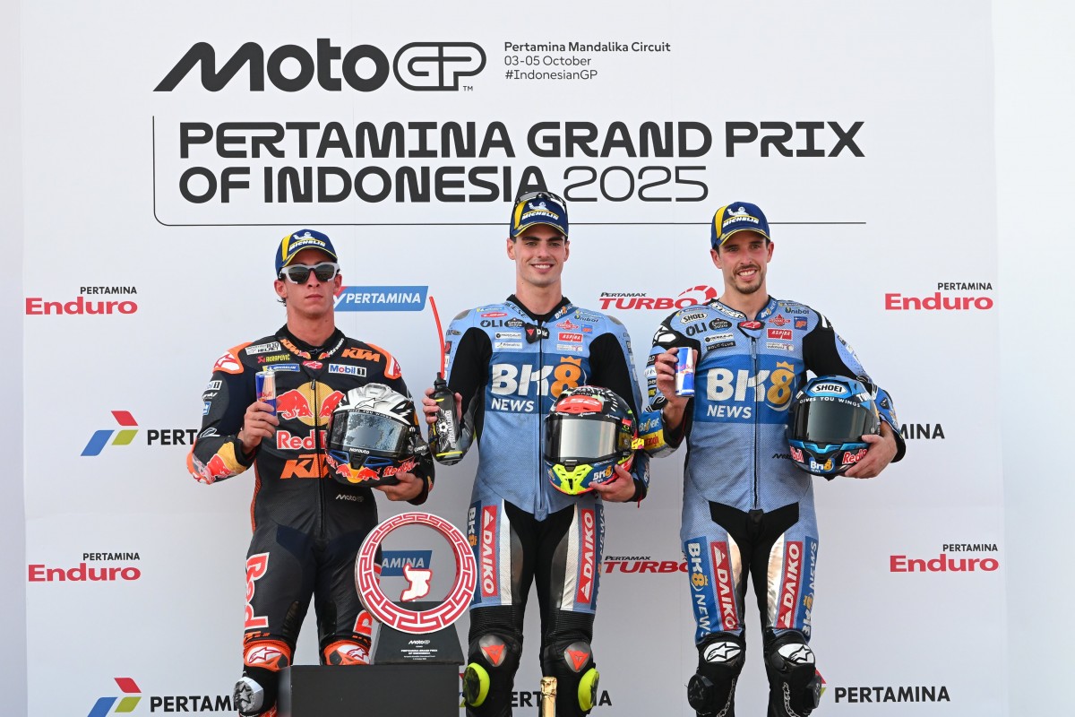 Подиум Гран-При Индонезии MotoGP 2025