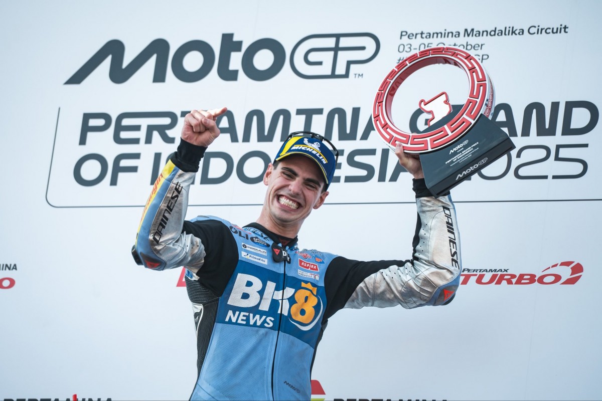 Фермин Альдегер выиграл свой первый Гран-При в MotoGP в дебютный сезон