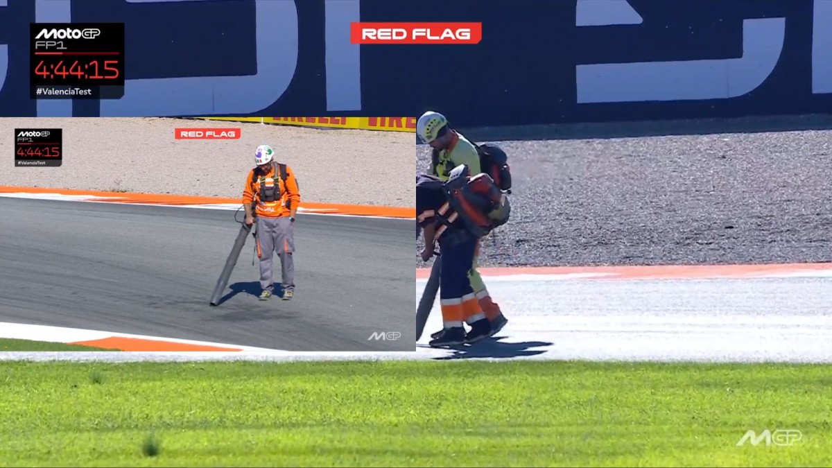 Маршалы с воздуходувками против ноября