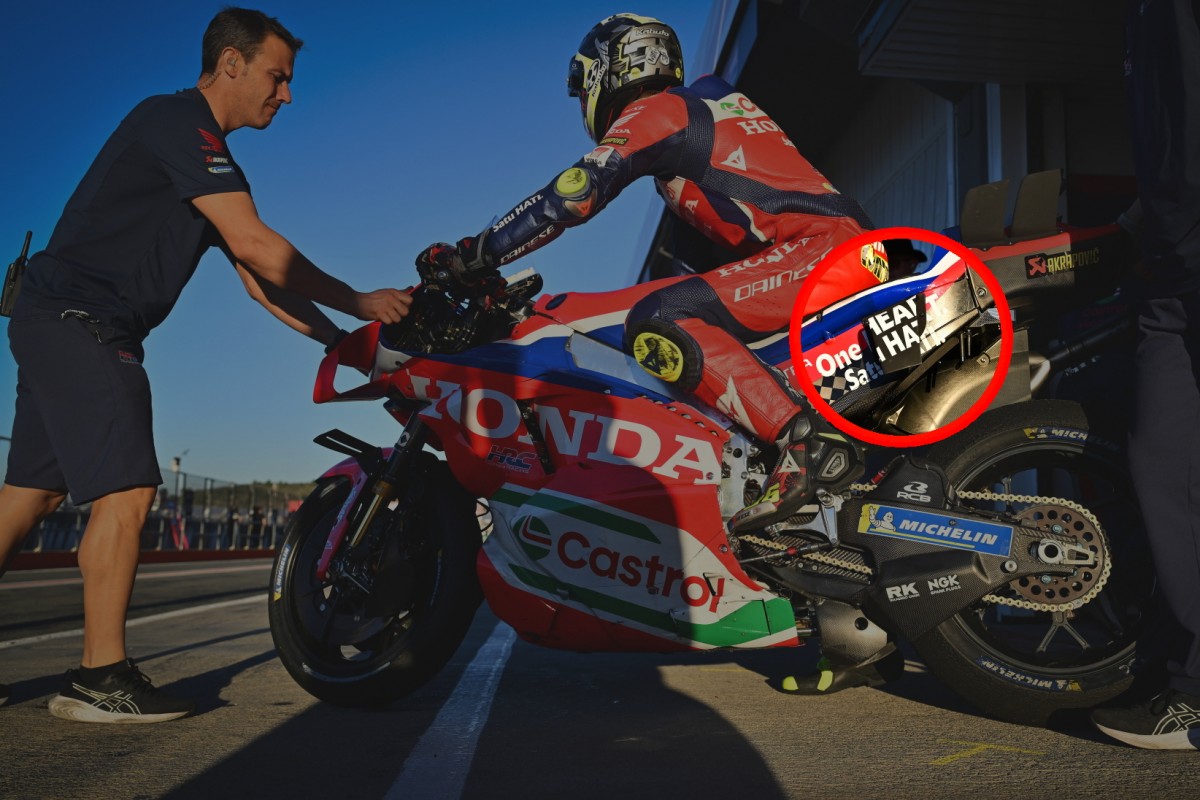 Аналогичный винглет на Honda RC213V с оперением модели 2026 года