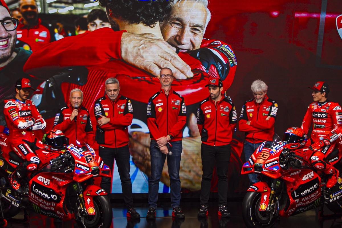Презентация Ducati Lenovo Team образца 2025 года: Пекко Баньяя и Марк Маркес