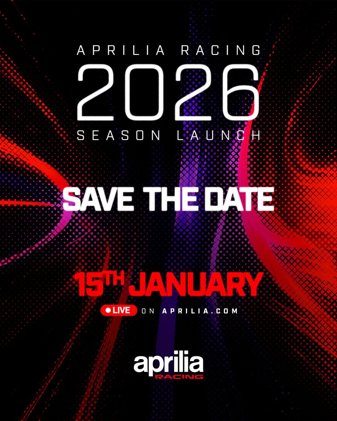 Презентация Aprilia Racing MotoGP назначена на 15 января 2026