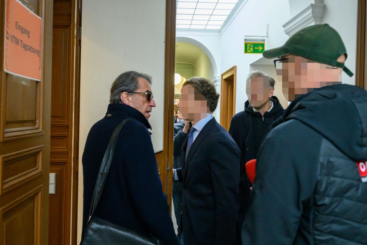 Штефан Пирер на заседании суда по делу банкротства KTM