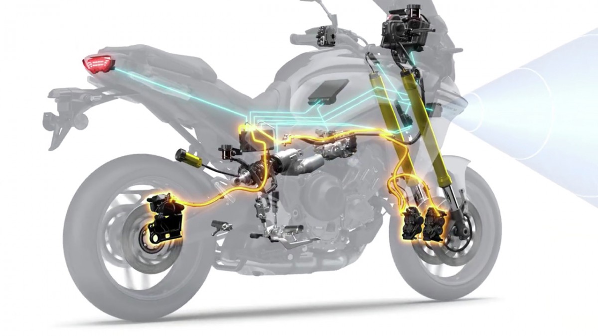 Адаптивный круиз-контроль на Yamaha Tracer9 GT+ Y-AMT