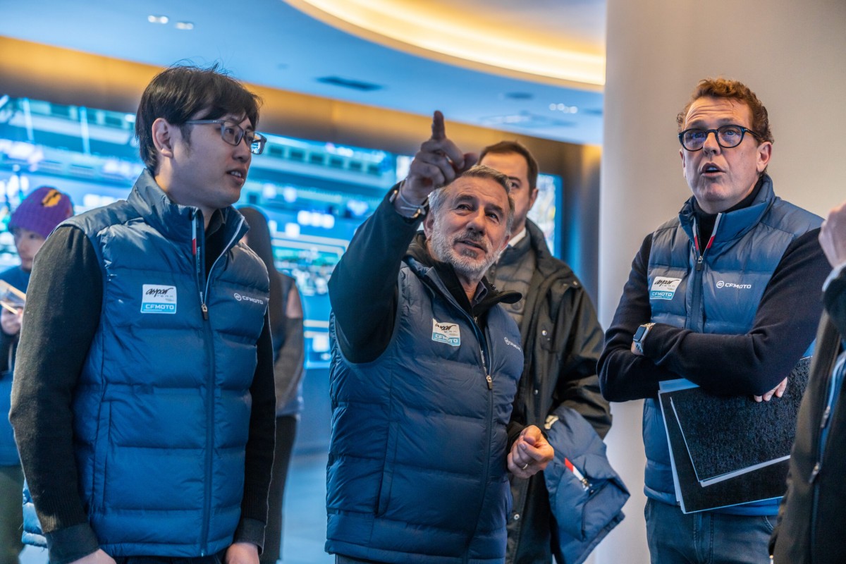 Хорхе Мартинес на заводе CFMoto