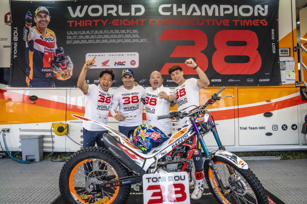Тони Боу, 38-кратный чемпион мира по мототриалу с Honda