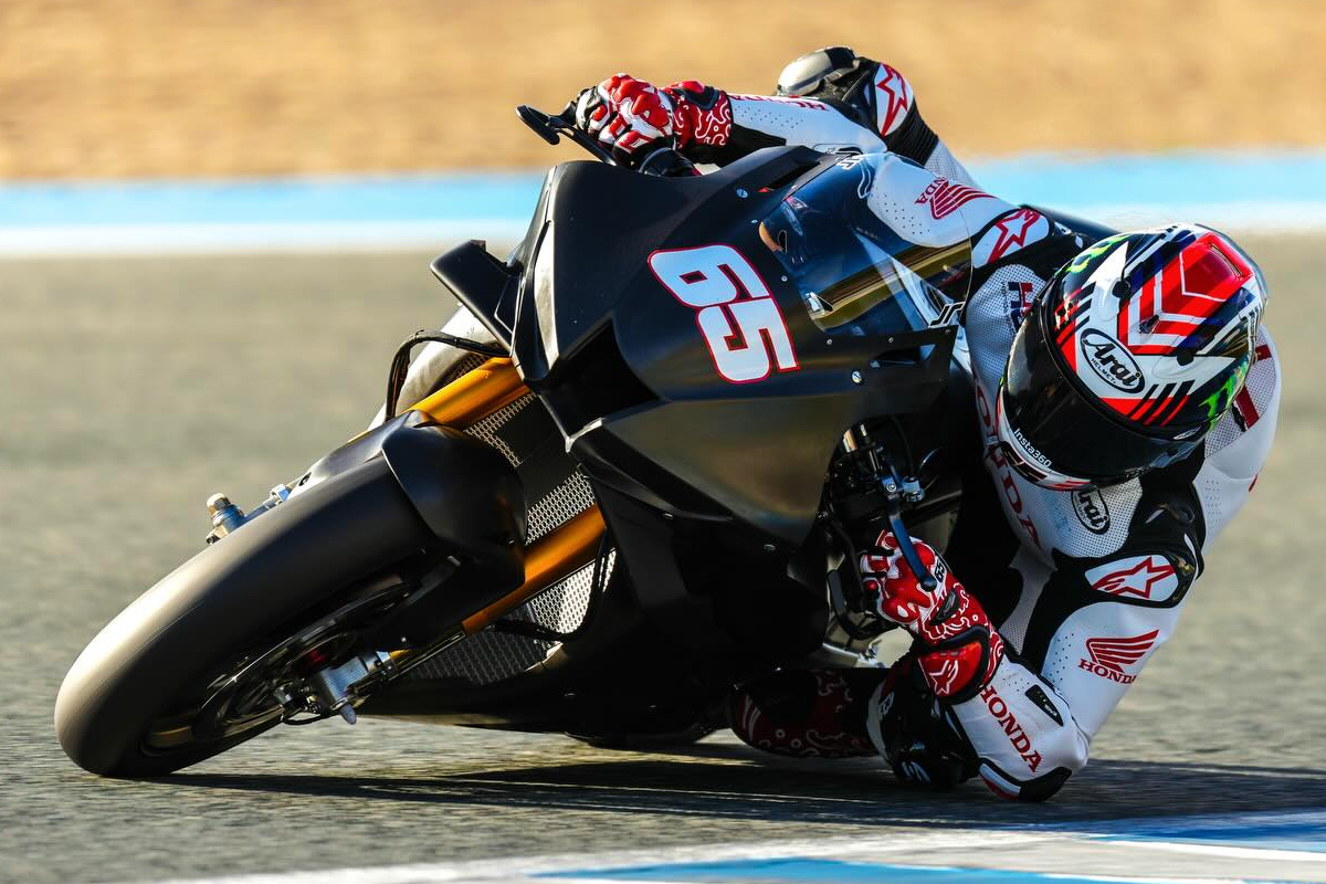 Джонатан Рэй в роли тест-пилот Team Honda HRC WorldSBK