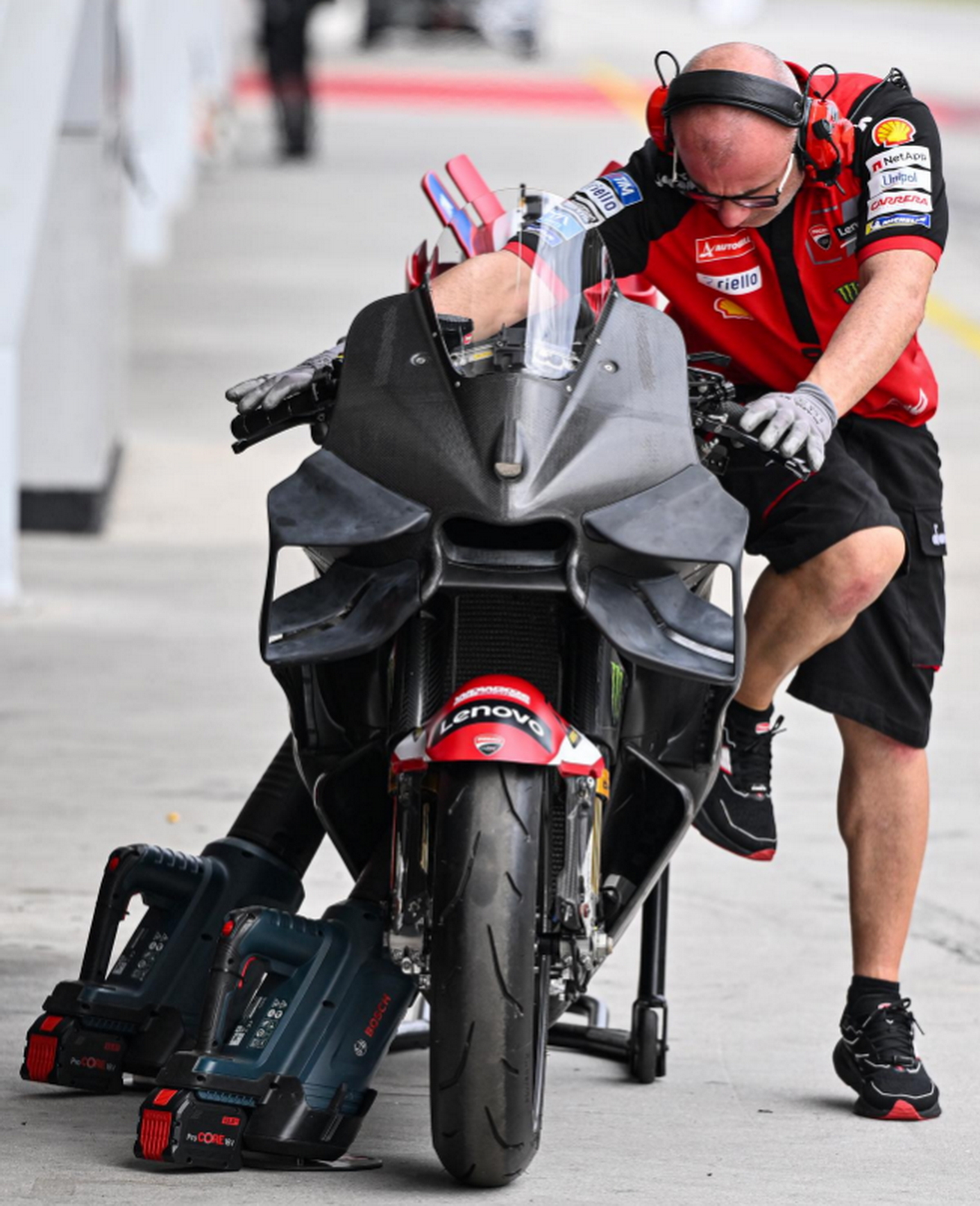 Новая аэродинамика Ducati Desmosedici GP26 на шейкдауне MotoGP в Сепанге