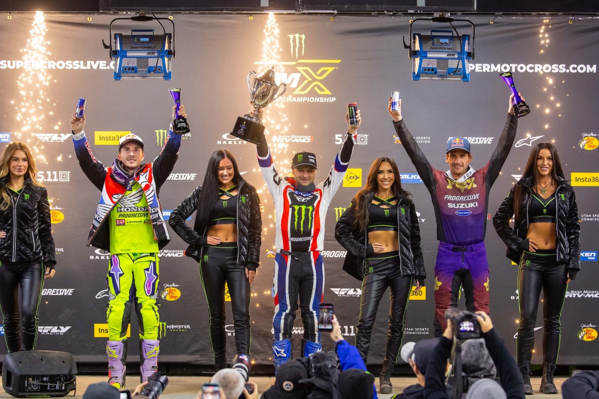 Подиум 4 этапа AMA Supercross 2026