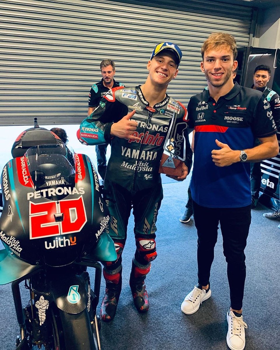 Фабио Куартараро и Пьер Гасли - оба француза давно и хорошо друг друга знают