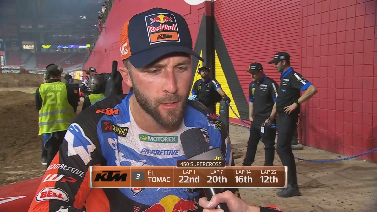 Элай Томак вернул 10 позиций после провала из-за завала на старте