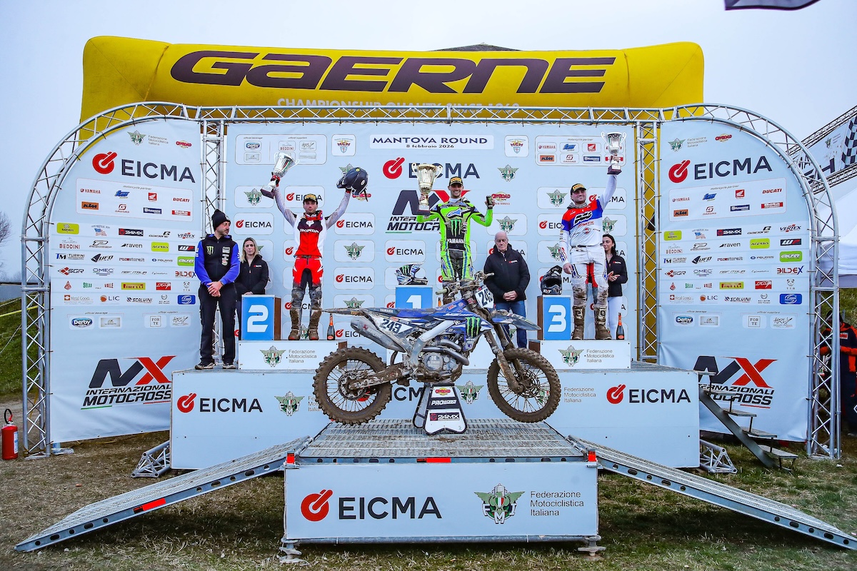 Подиум Международного мотокросса в Мантуе (2026)