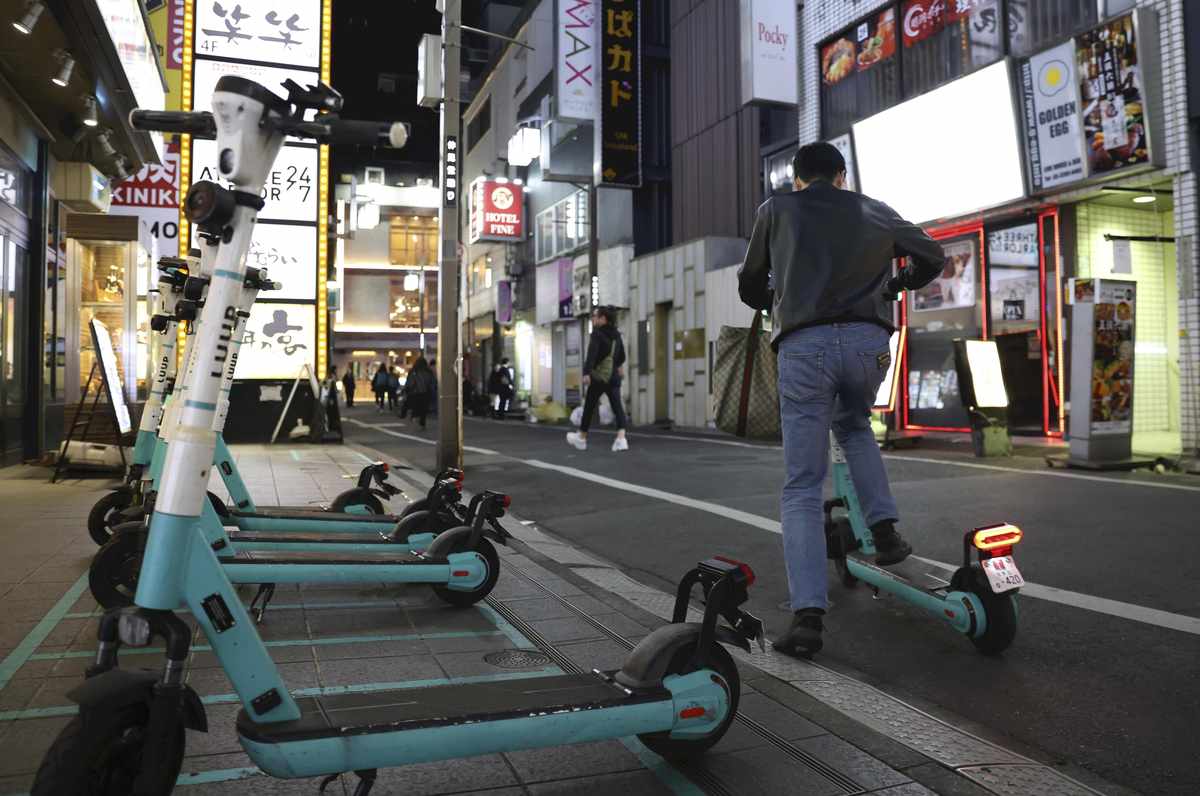 Электросамокаты в Токио уже слишком популярны