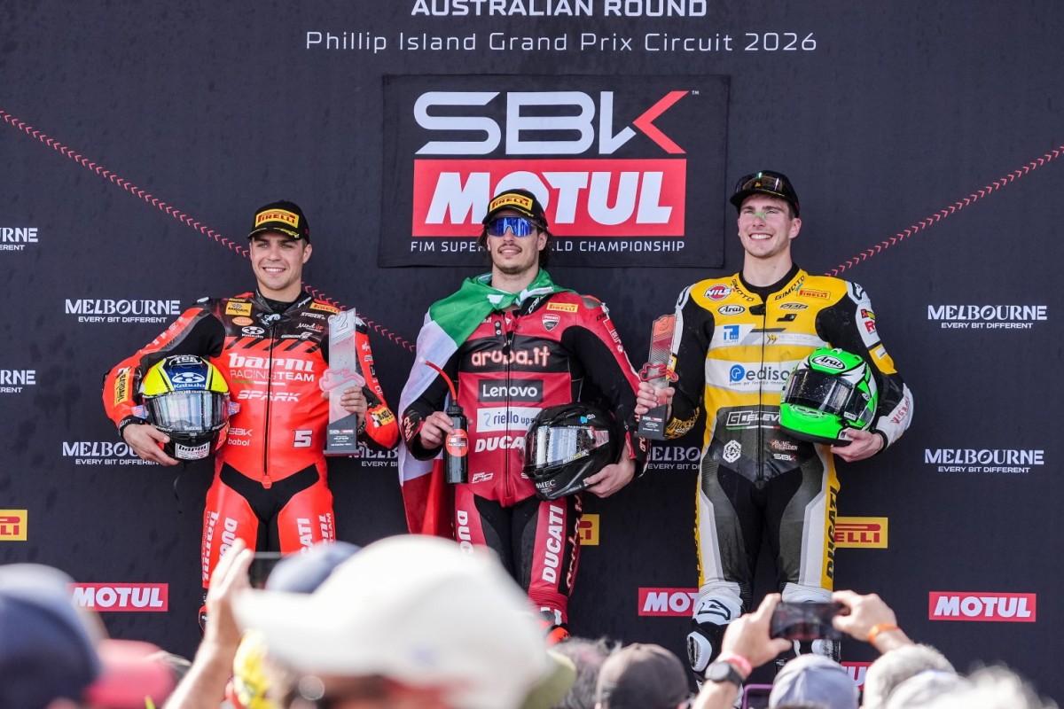 Первый подиум сезона WorldSBK 2026