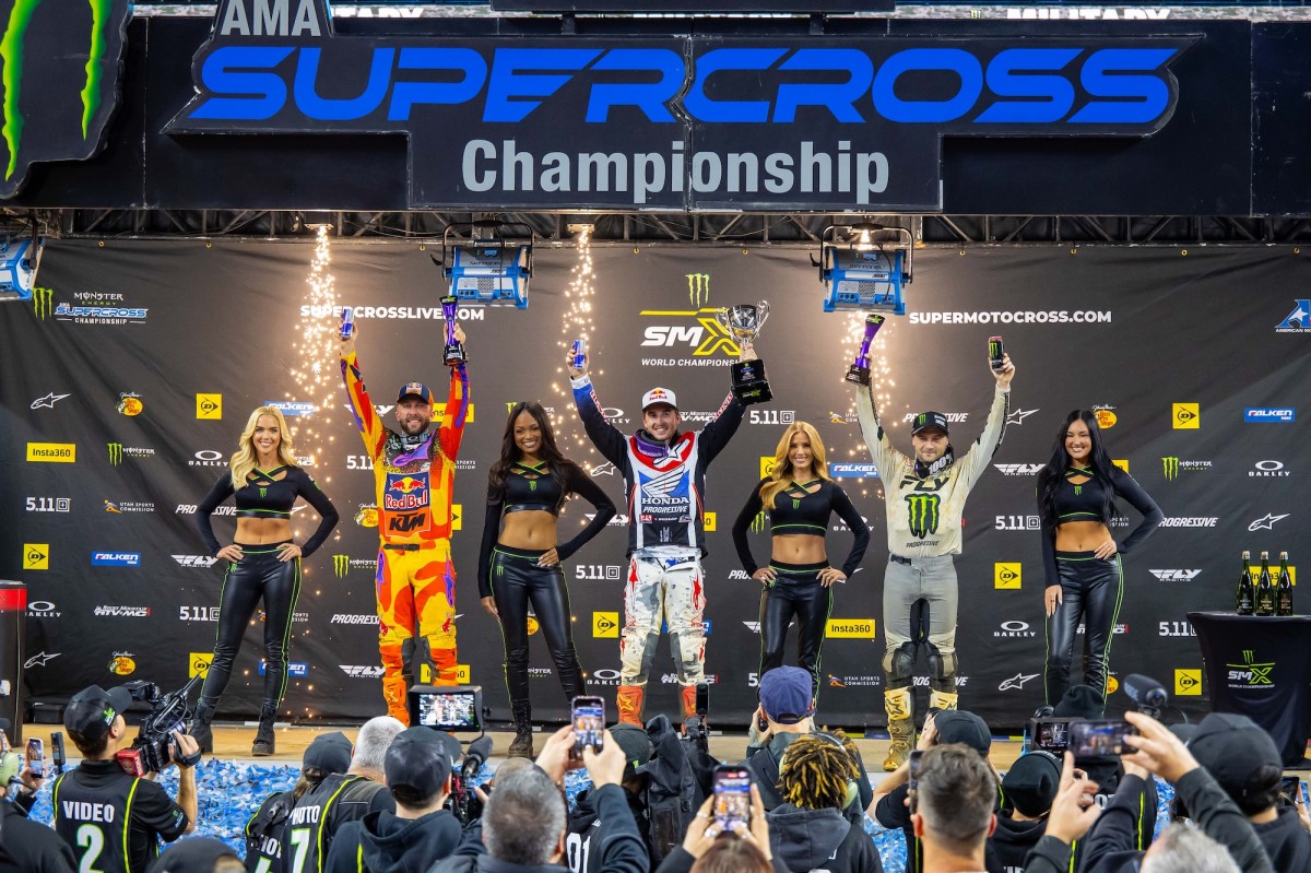 Подиум 7 этапа AMA Supercross в Арлингтоне