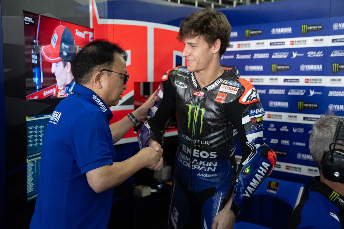Президент Yamaha Мотофуми Шитара в Monster Energy Yamaha MotoGP