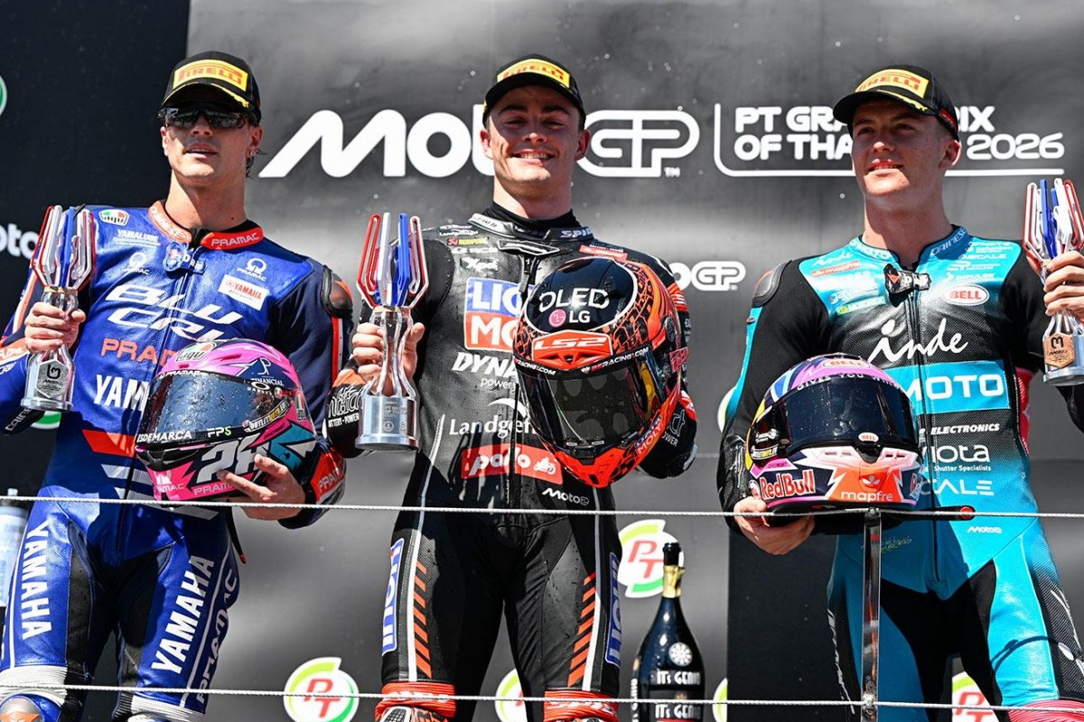 Подиум Гран-При Таиланда в классе Moto2