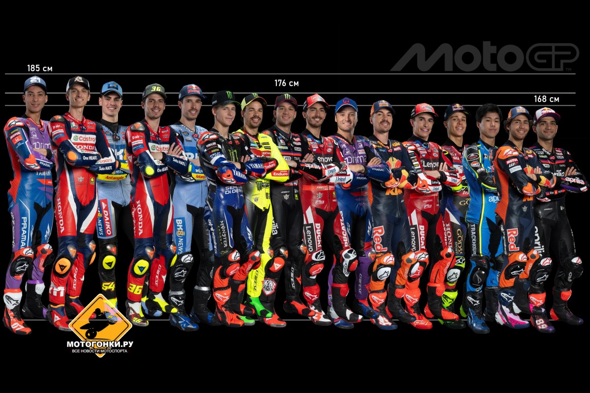 Пилоты MotoGP росту