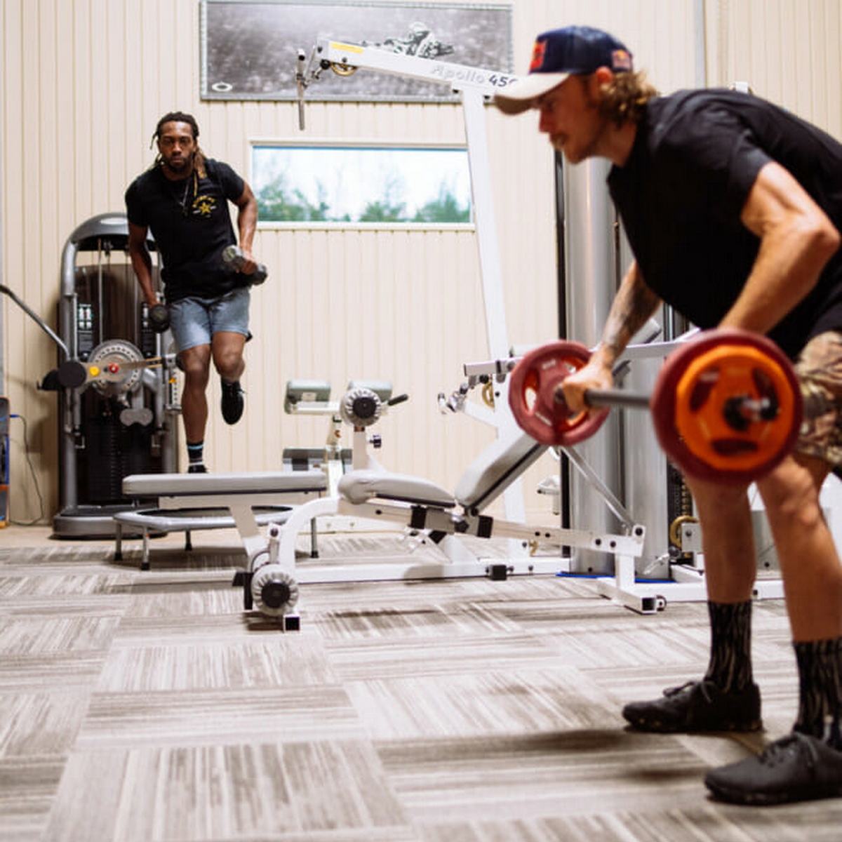 В тренировочном лагере Алдона Бейкера: Малькольм Стюарт и Аарон Плессингер