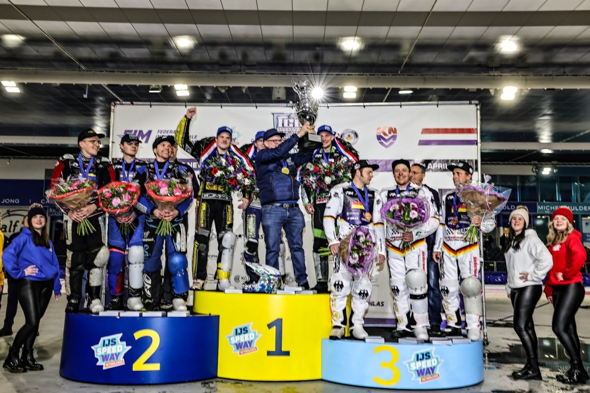 Подиум Ледового Спидвея Наций - FIM Ice Speedway of Nations 2026