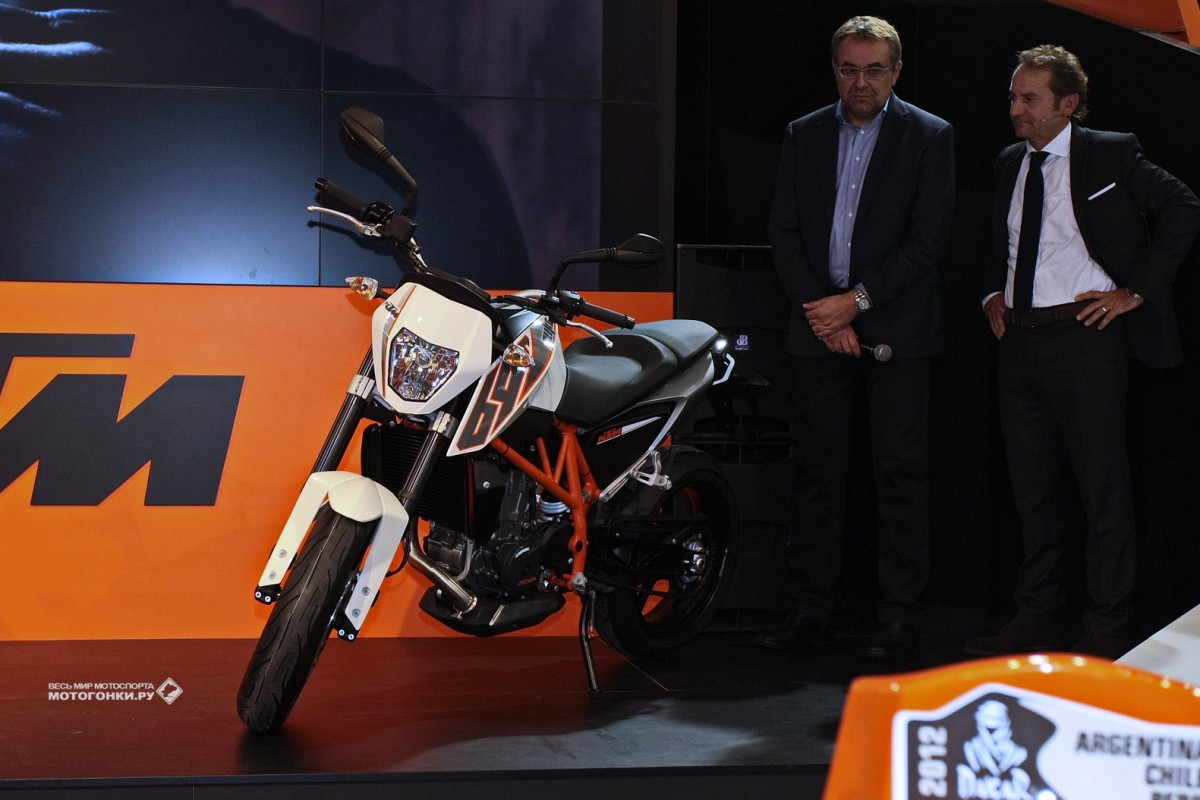 Презентация KTM 690 Duke (2012) на EICMA-2012