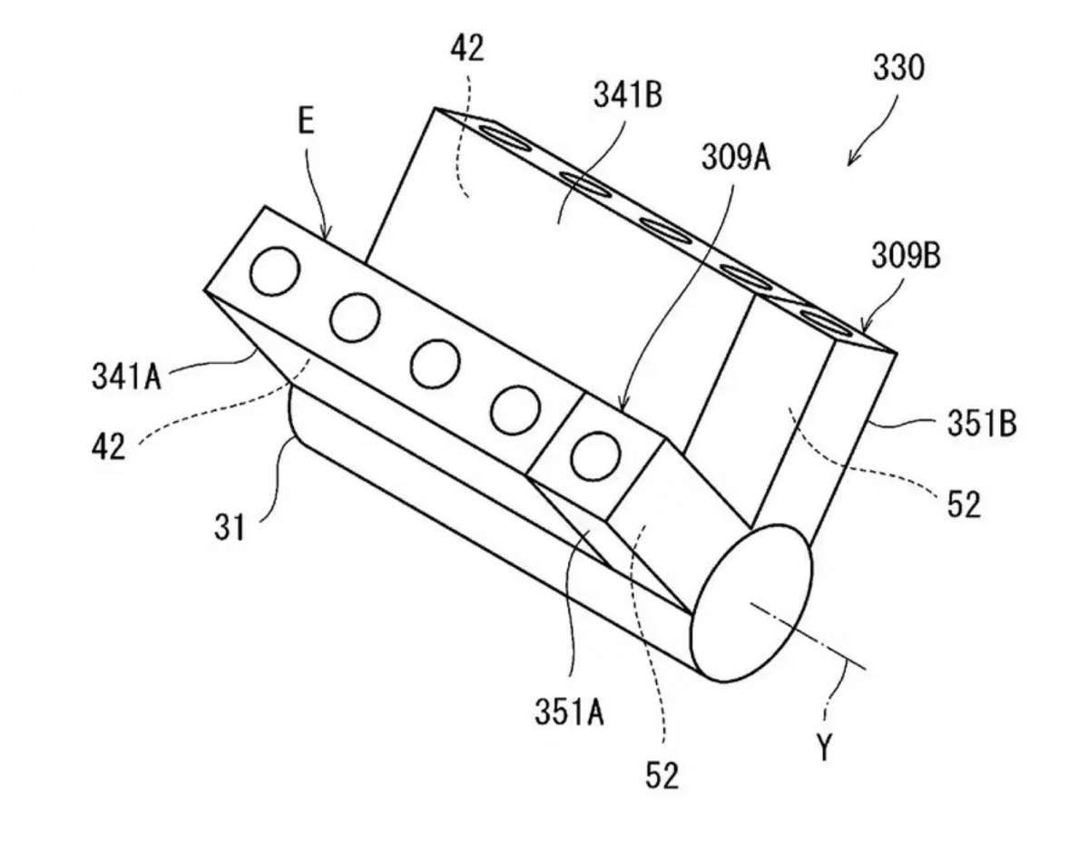 Новый патент Kawasaki H2 2026 года - двигатель V10