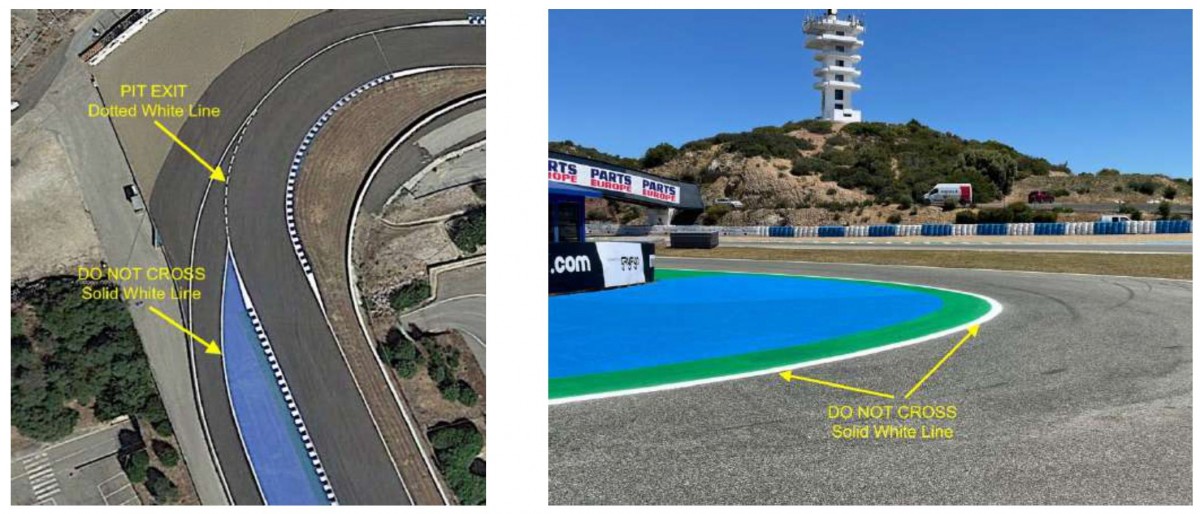 Методичка для пилотов MotoGP: съезд и заезд на пит-лейн - где там эти толстые линии