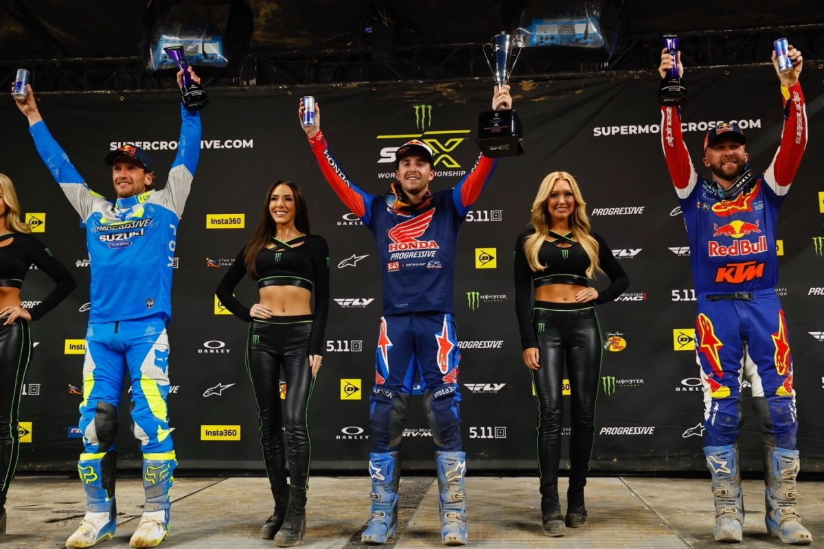 Подиум 16 этапа AMA Supercross 450SX