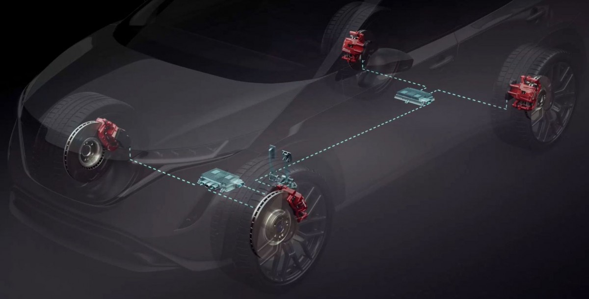 Схема работы тормозов по проводам Brembo Sensify