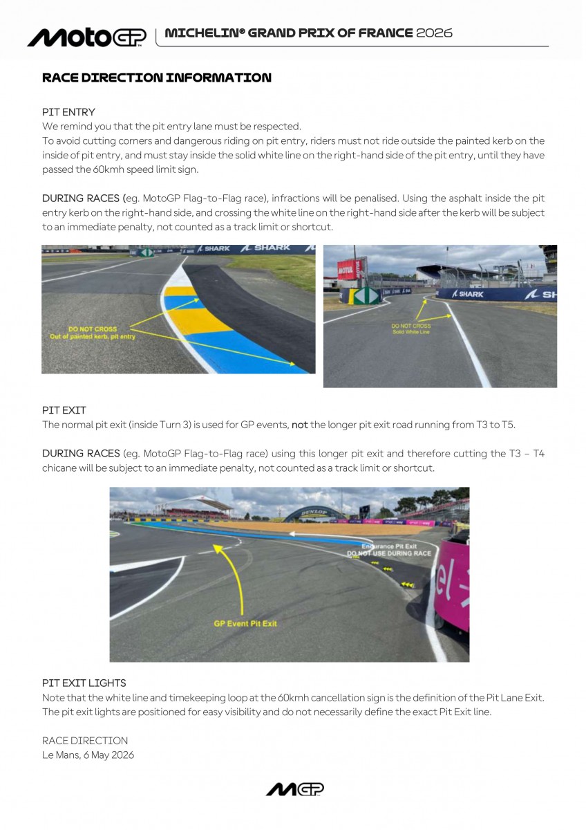 Выдержка из брифинга на пилотов MotoGP перед Гран-При Франции 2026
