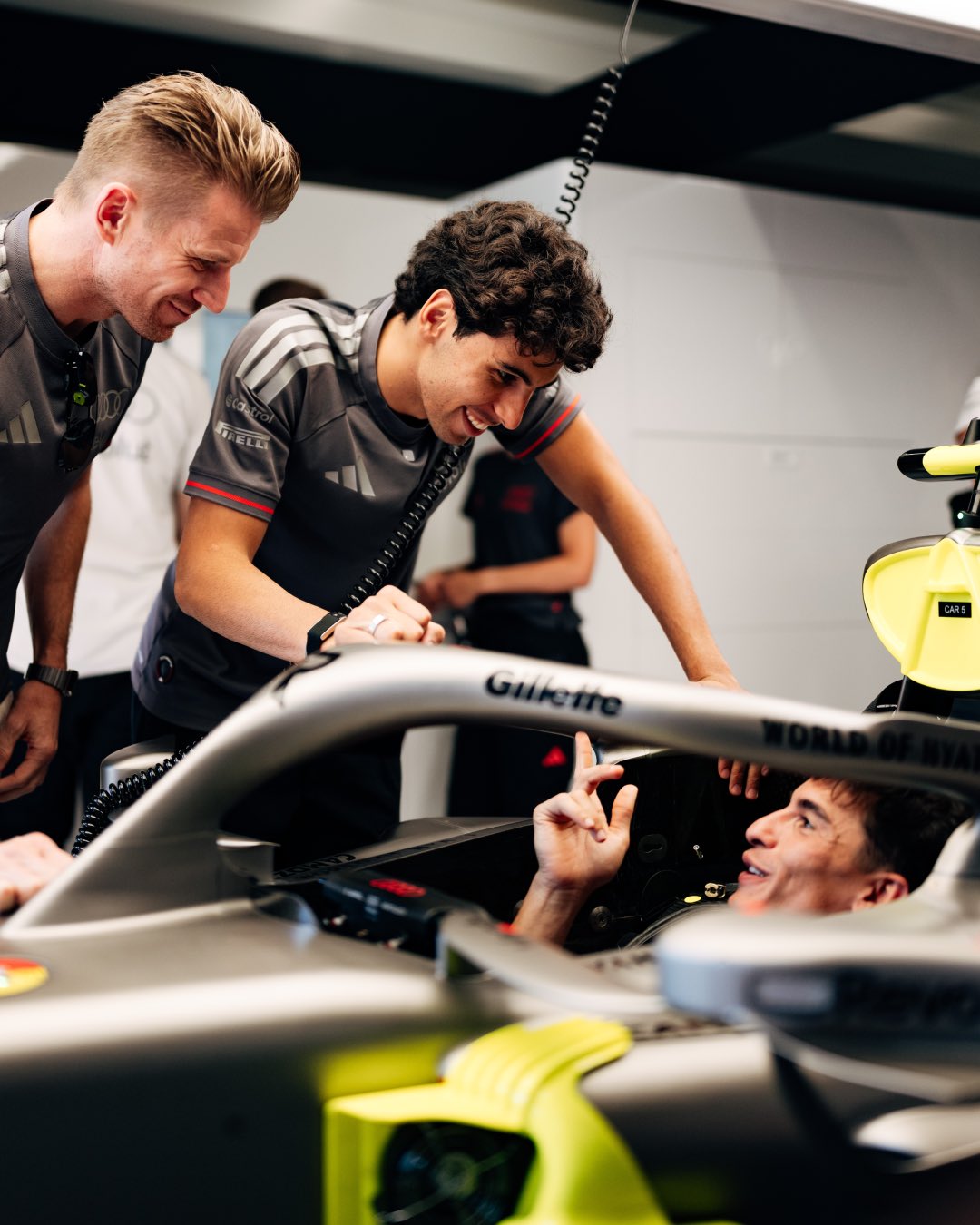 Марк Маркес в гостях у Audi Revolut F1 Team