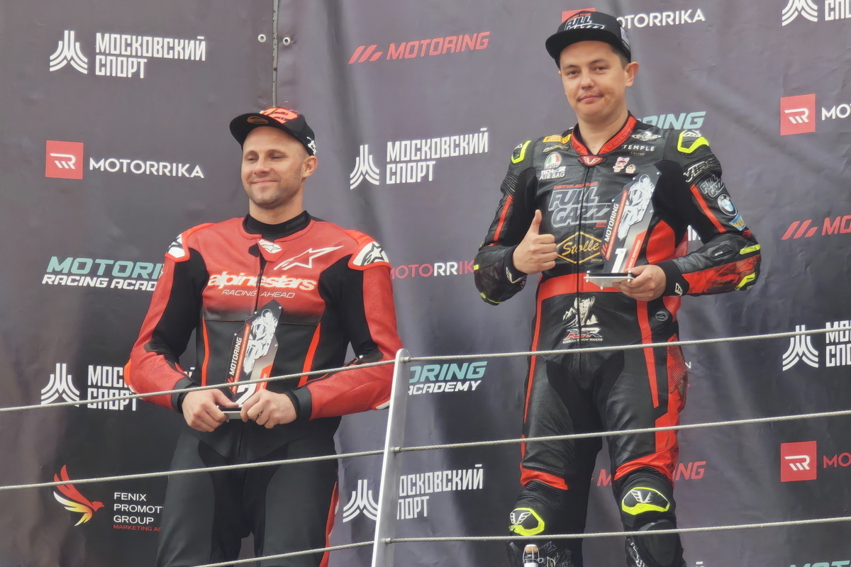 Подиум Superbike, 1 этап чемпионата Москвы