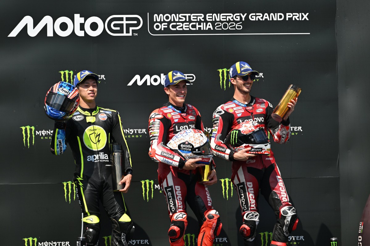 Подиум Гран-При Чехии MotoGP 2026