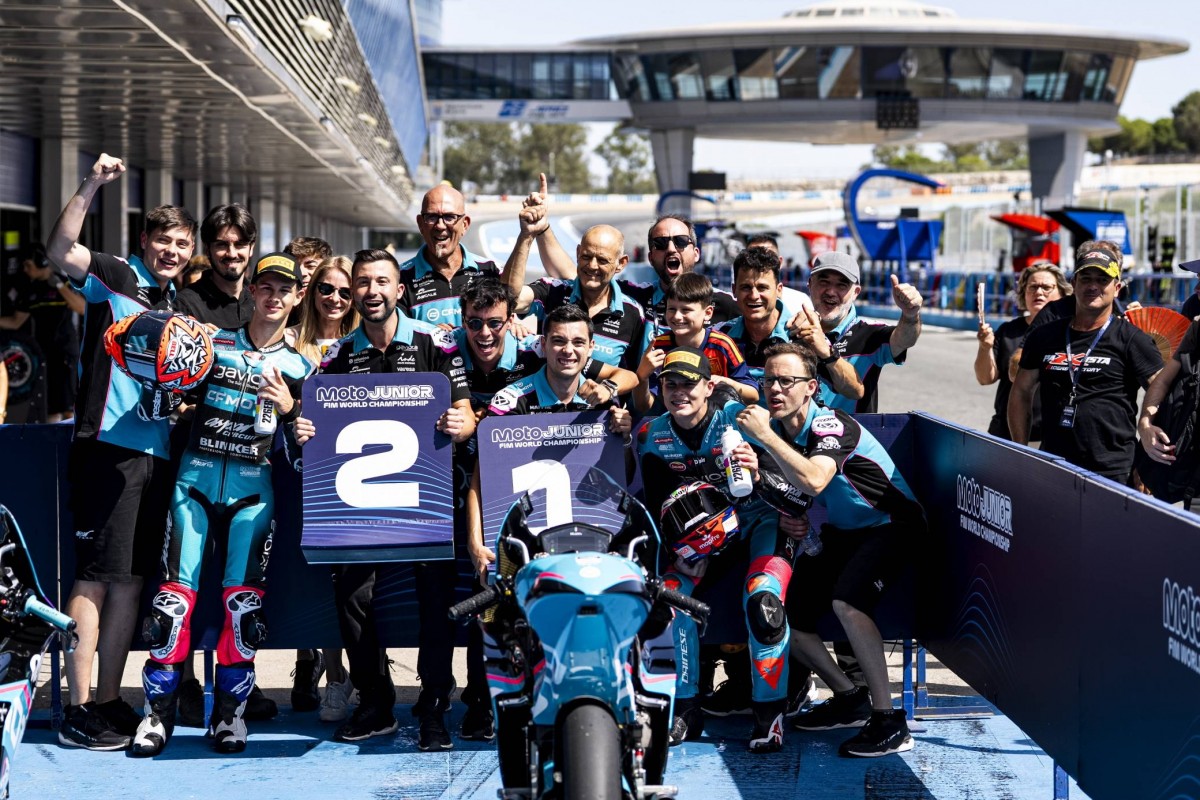 1-2 место в первой гонке для CFMoto Aspar Junior team